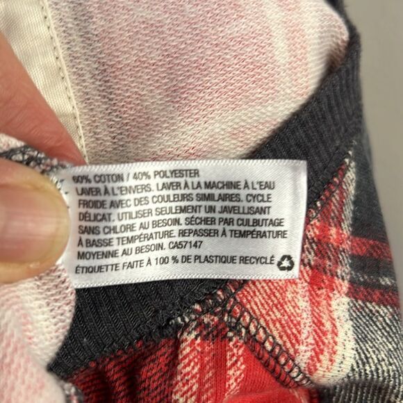 Mossimo Supply Co. Women's Crewneck Printed Plaid Sweatshirt ~ Size 1X - Picture 5 of 5